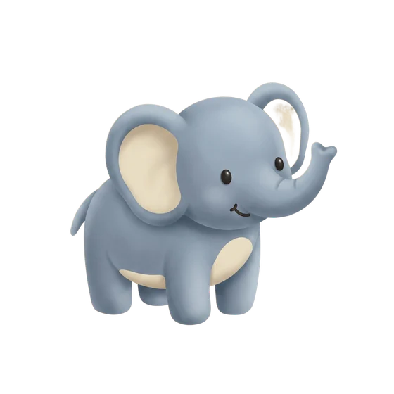 Clay illustration of elephant